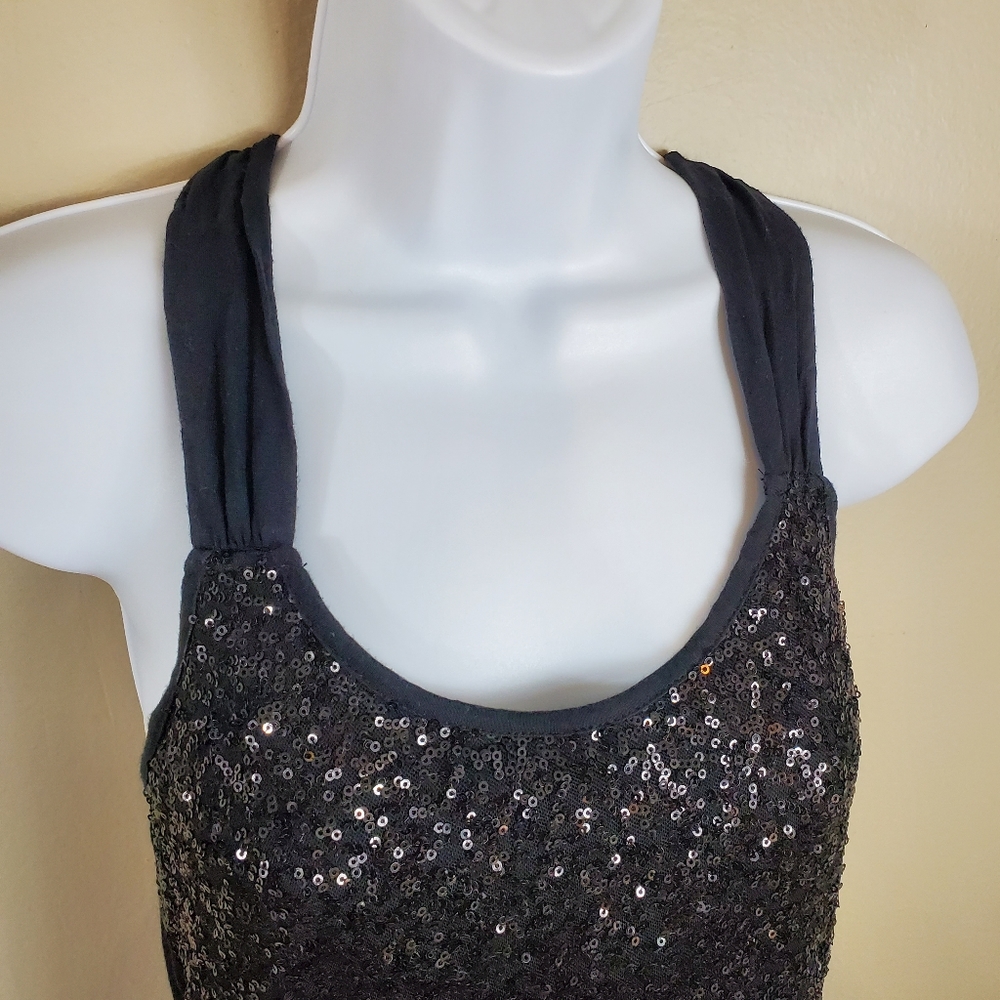 Express Sequin Braided Racerback Tank - Picture 2 of 8
